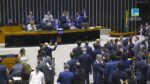 Plenário do Congresso Nacional durante sessão legislativa que discutiu combate ao crime organizado.