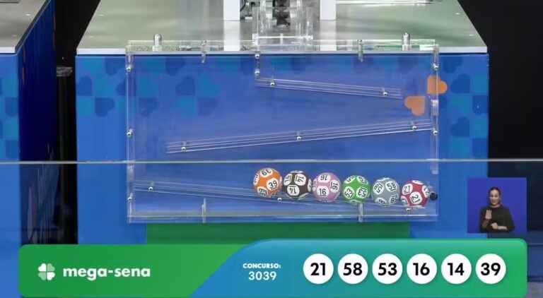 Mega-Sena 3039 acumula e prêmio sobe para R$ 135 milhões; confira os números